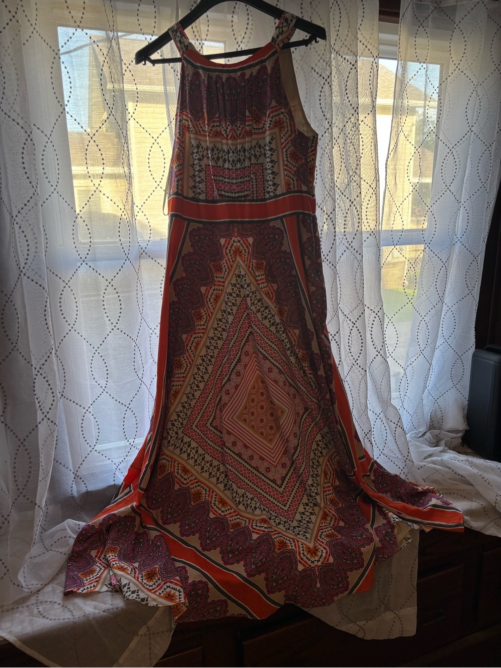 Chicos size 2 maxi halter dress